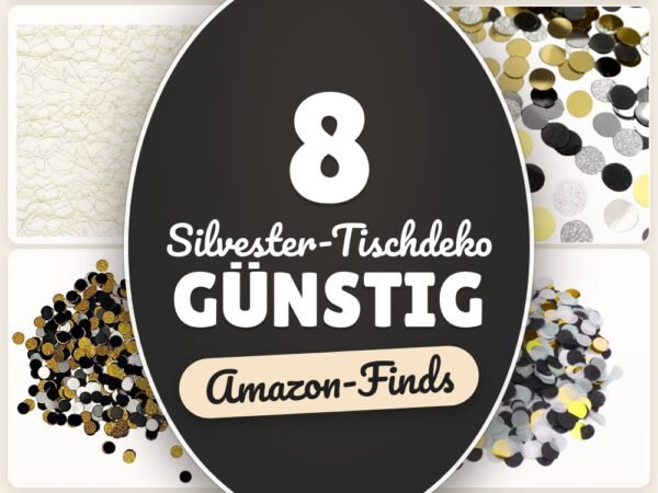 Silvester-Tischdeko günstig: 8 Amazon-Finds, schnell gedeckt