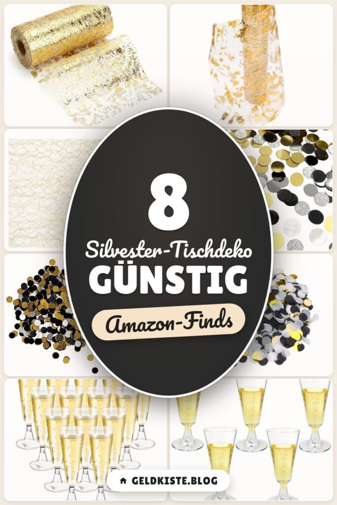 Silvester-Tischdeko günstig: 8 Amazon-Finds, schnell gedeckt