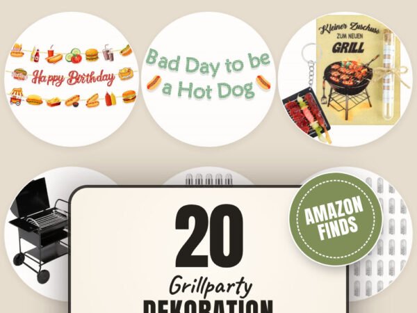 Grillparty Dekoration mit kleinem Budget: 20 Amazon-Finds