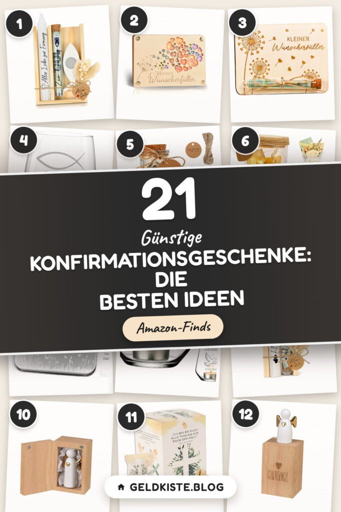 Günstige Konfirmationsgeschenke: die besten Ideen: 21 Amazon-Finds